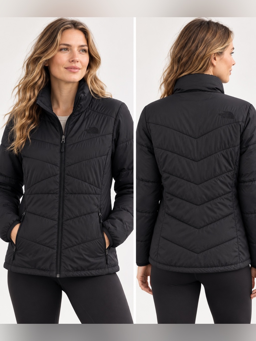 The North Face Bombay Jacket Women’s Large Black Heatseeker Insulated Puffer
